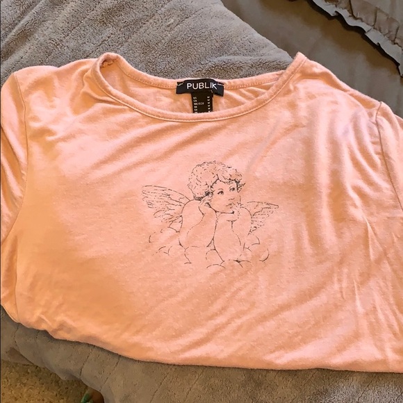 pink angel tee